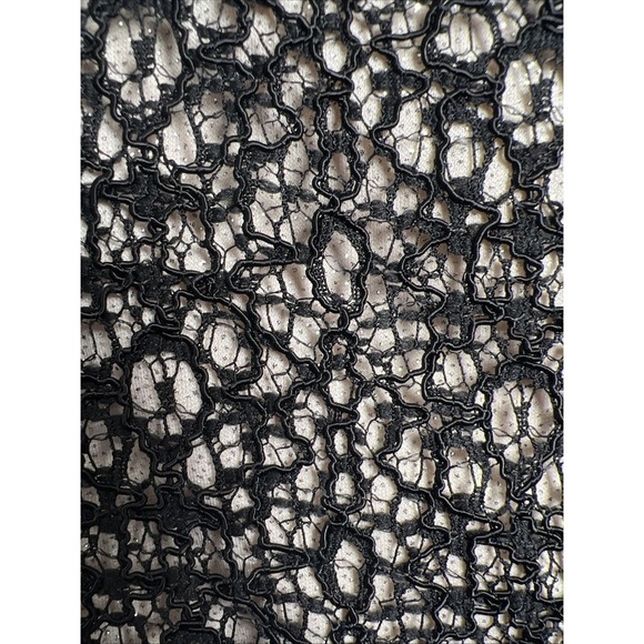 Alex Evenings Lace Shimmer Cap Sleeve Belted Peplum Top Size XL NWT - Picture 11 of 11